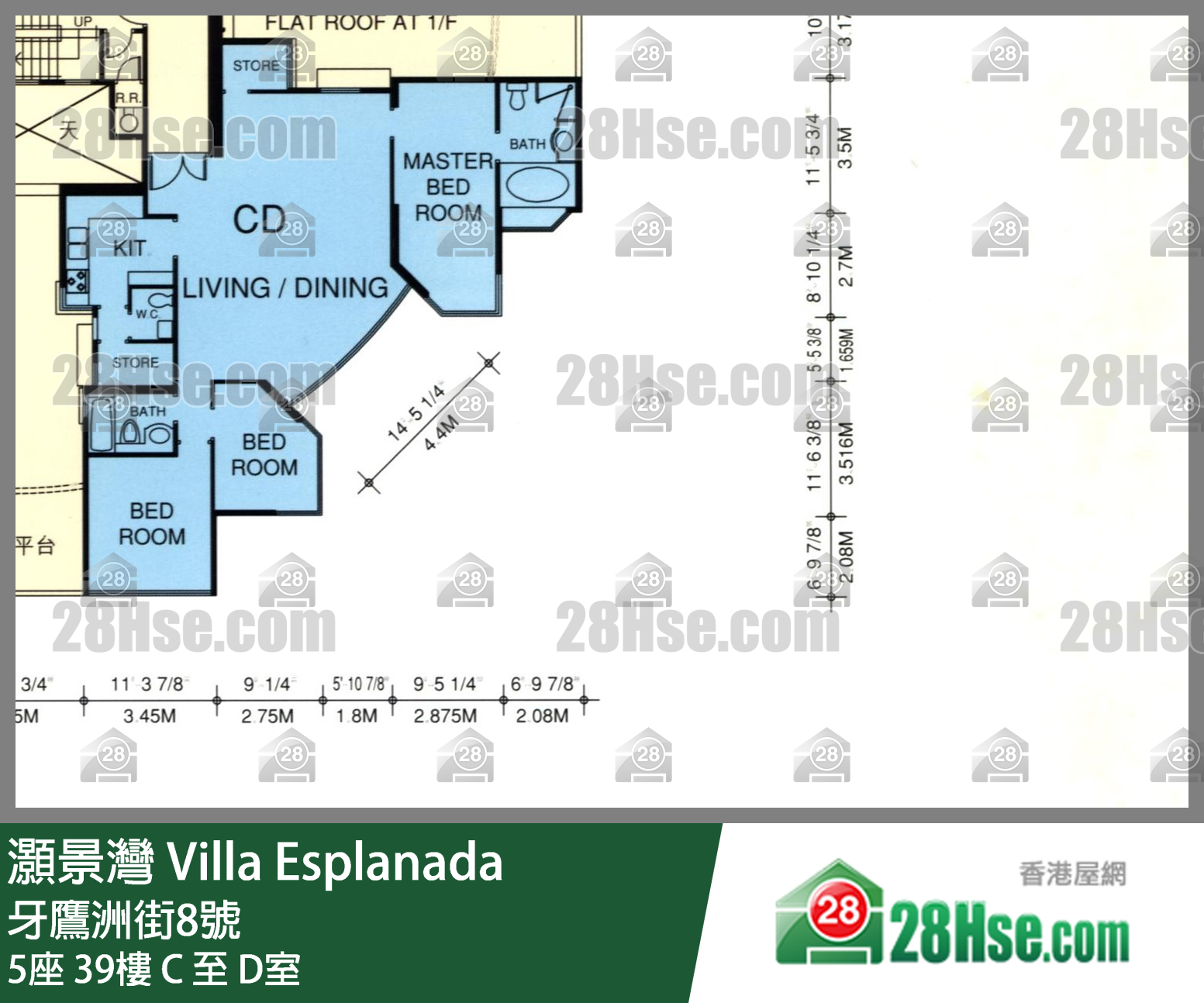 灝景灣 5座39樓 C室 平面圖