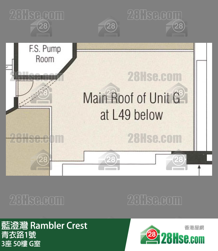 藍澄灣 3座50樓 G室 平面圖
