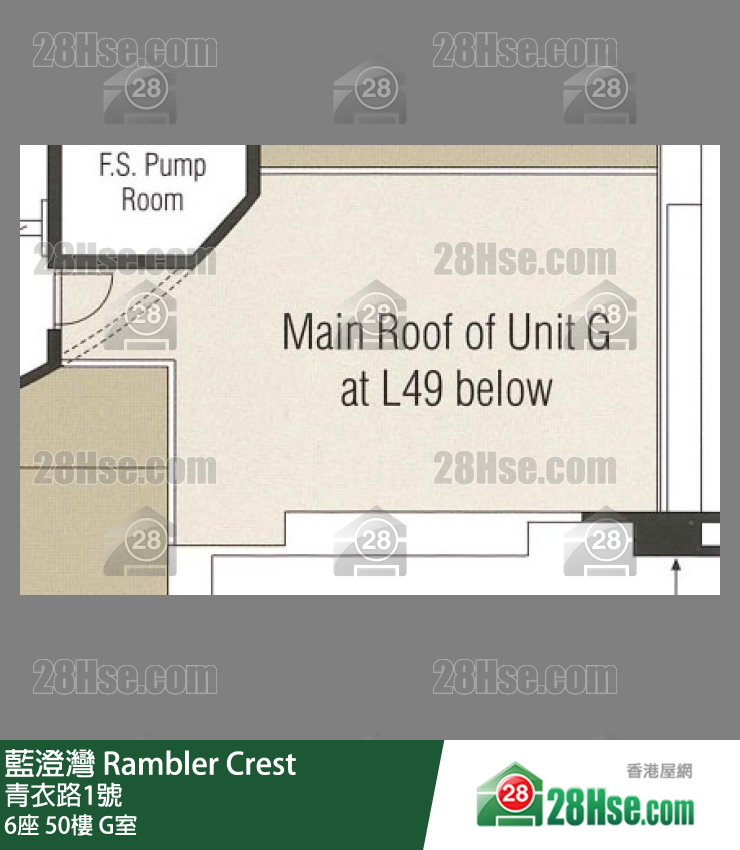 藍澄灣 6座50樓 G室 平面圖