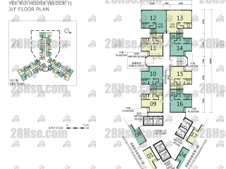 Block 1 3/f FloorPlan