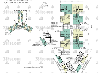 Block 1 4/f To 35/f FloorPlan
