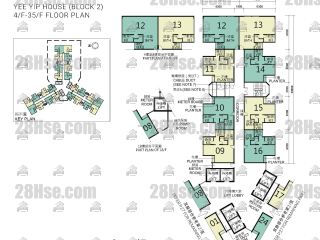 Block 2 4/f To 35/f FloorPlan