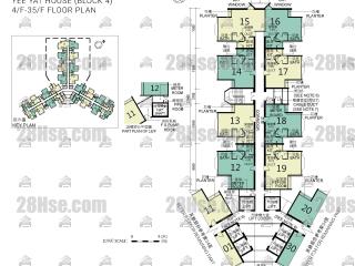 Block 4 4/f To 35/f FloorPlan
