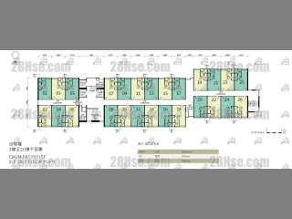 Chun Fat House 3/f To 20/f FloorPlan