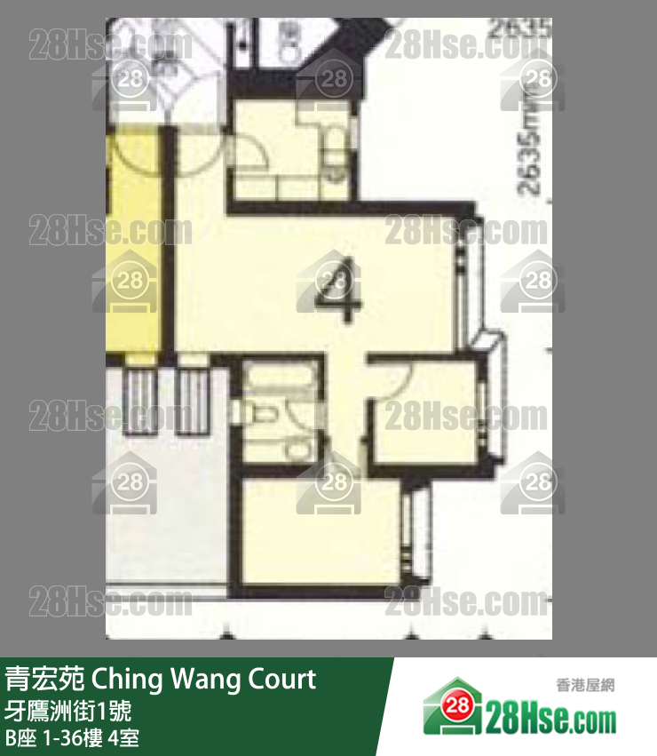 Ching Wang Court Unit FloorPlan (Provided by 28Hse)