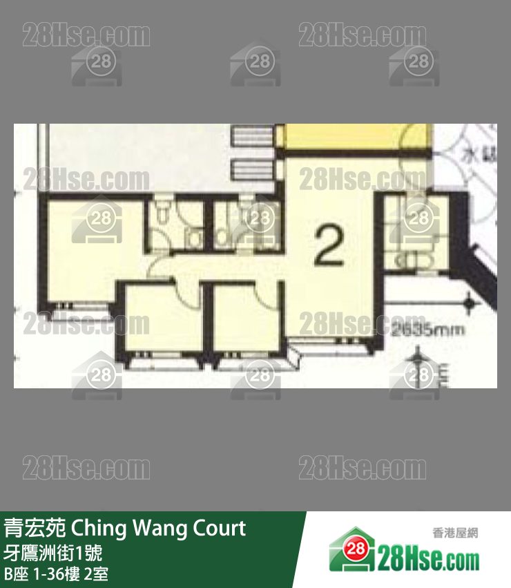 Ching Wang Court Unit FloorPlan (Provided by 28Hse)