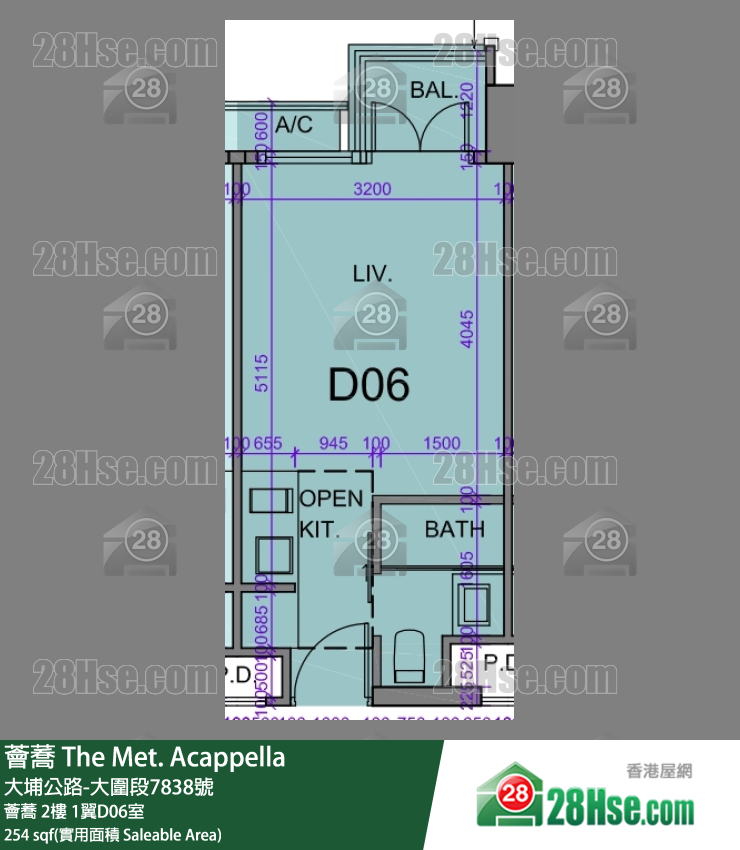 The Met. Acappella Unit FloorPlan (Provided by 28Hse)