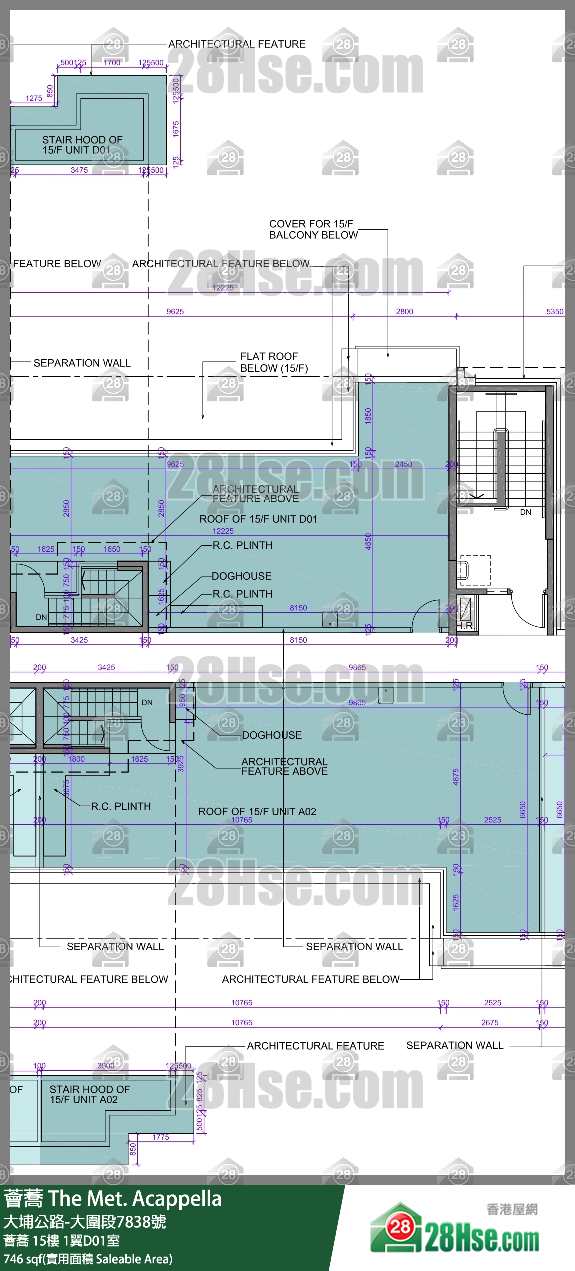 荟荞 荟荞 15楼 1翼D01室 平面图
