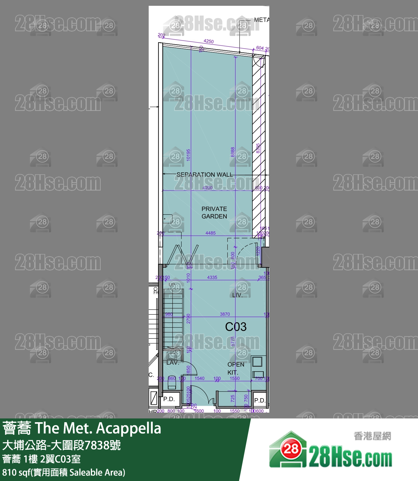 薈蕎 薈蕎 1樓 2翼C03室 平面圖