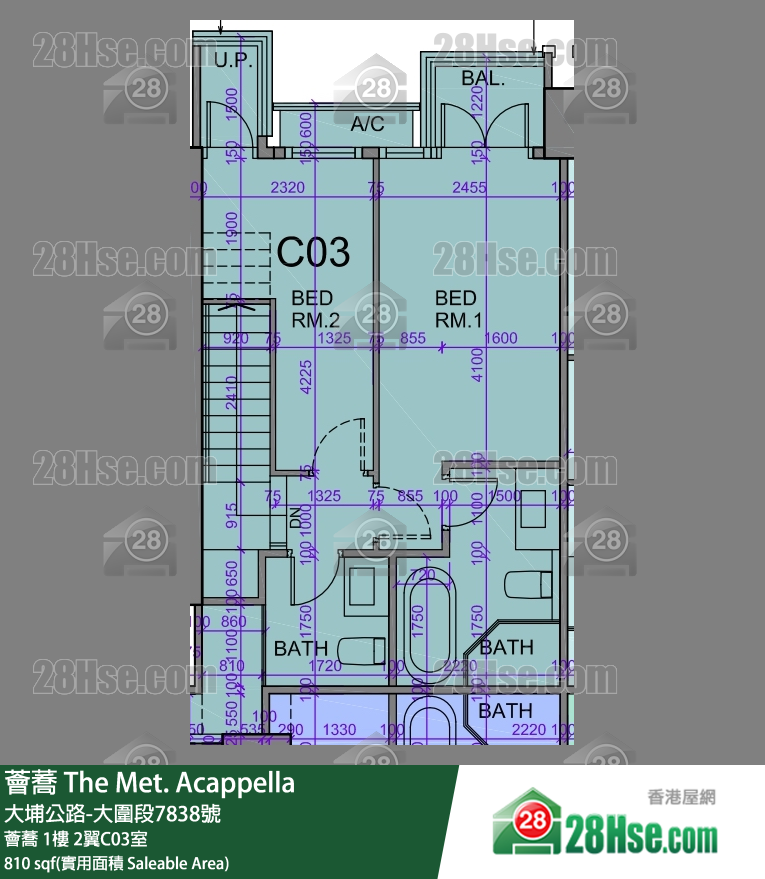 薈蕎 薈蕎 1樓 2翼C03室 平面圖