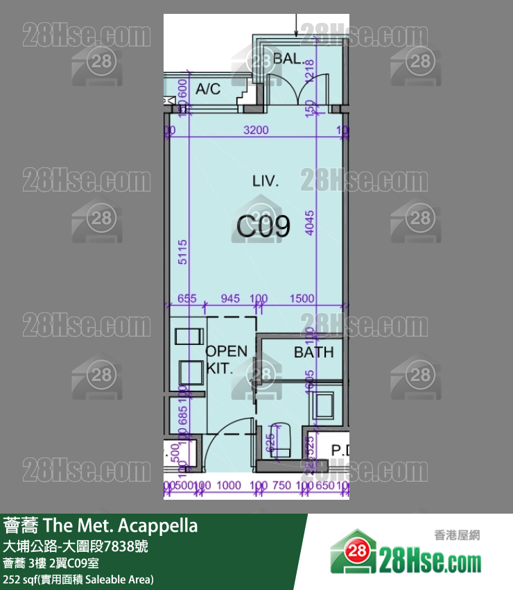 The Met. Acappella Unit FloorPlan (Provided by 28Hse)