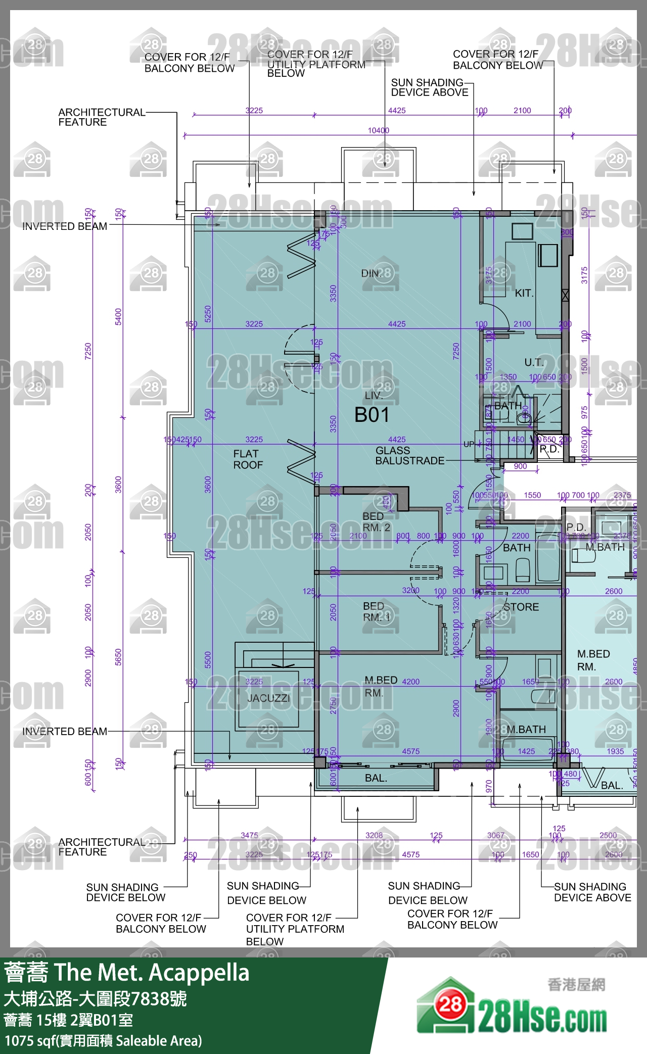 荟荞 荟荞 15楼 2翼B01室 平面图