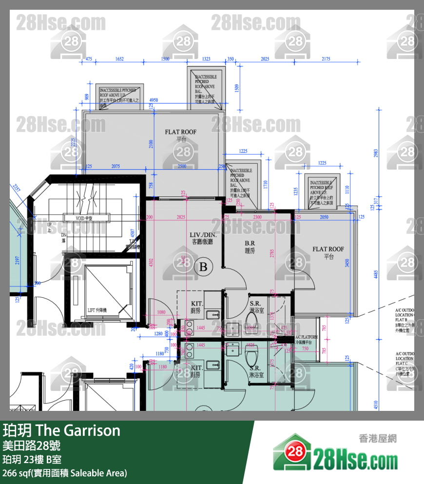珀玥 珀玥 23樓 B室 平面圖