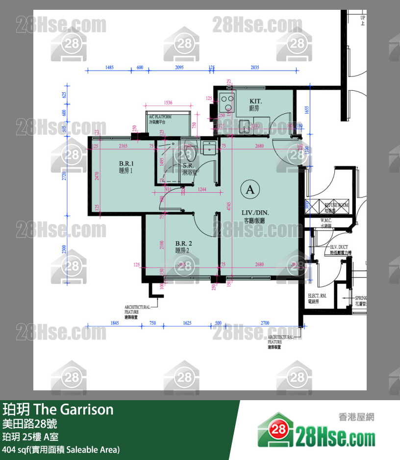 珀玥 珀玥 25樓 A室 平面圖