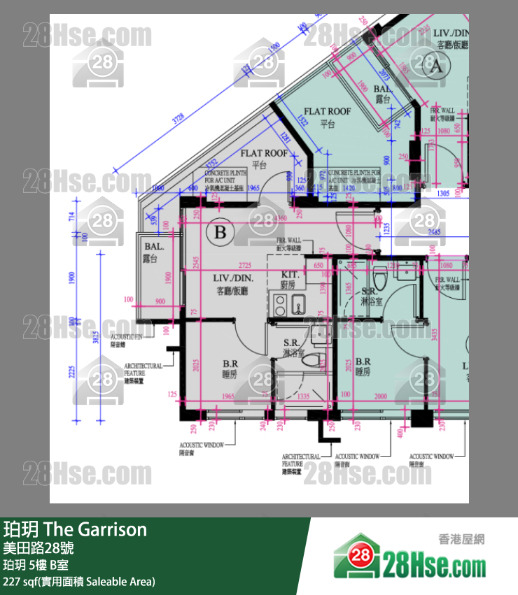 珀玥 珀玥 5樓 B室 平面圖