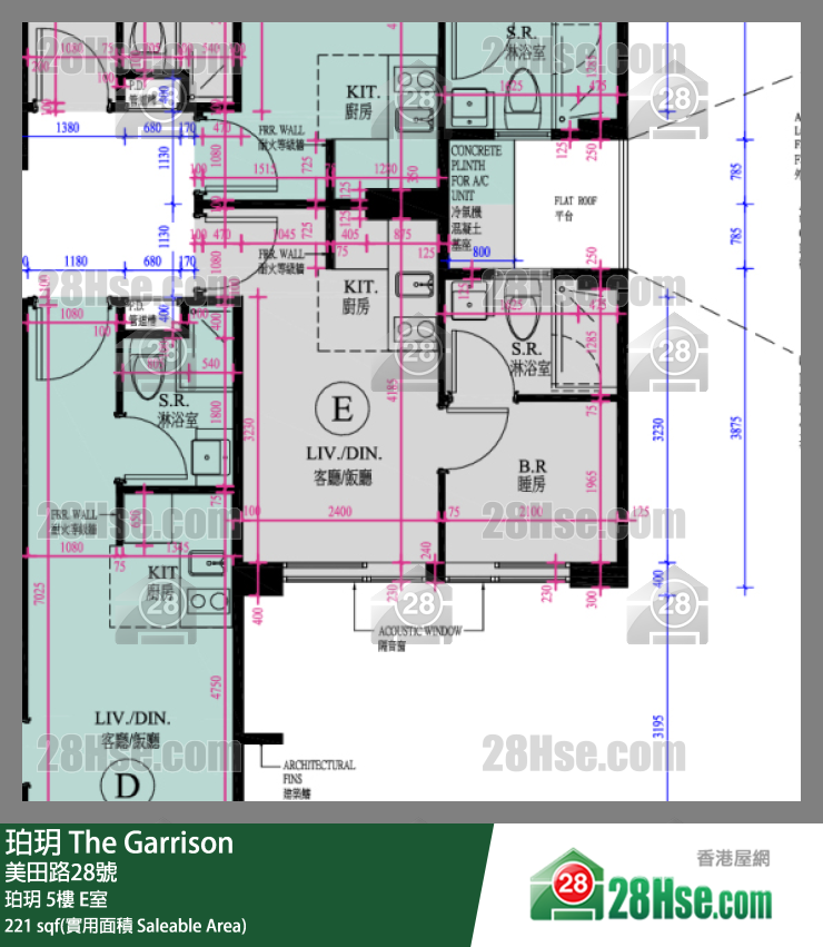 珀玥 珀玥 5樓 E室 平面圖