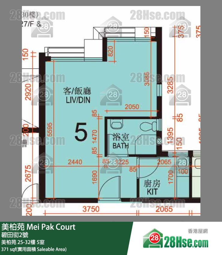 美柏苑 美柏苑29楼 5室 平面图