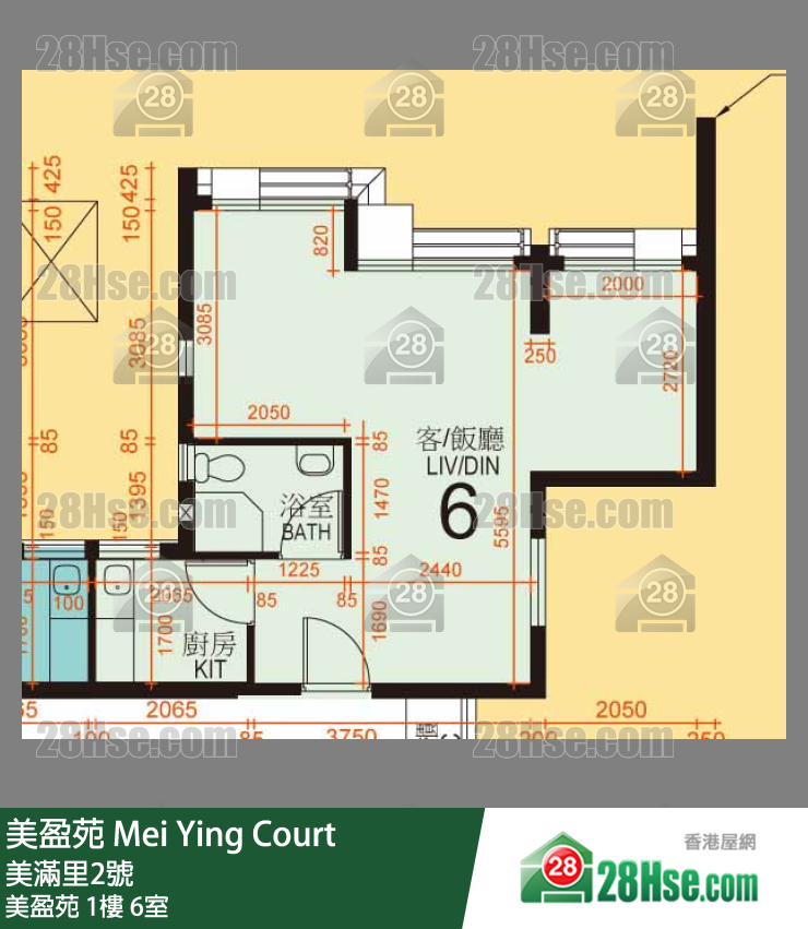 美盈苑 美盈苑1樓 6室 平面圖