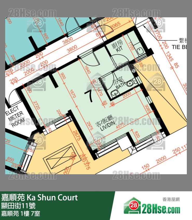嘉順苑 嘉順苑 1樓 7室 平面圖