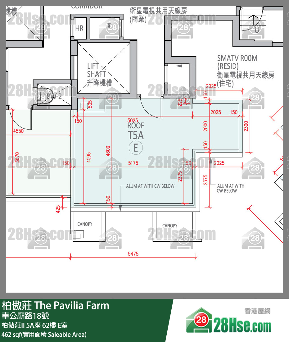 柏傲庄 单位平面图(由 28Hse 提供)