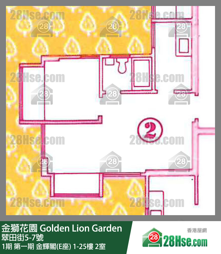 Golden Lion Garden Unit FloorPlan (Provided by 28Hse)