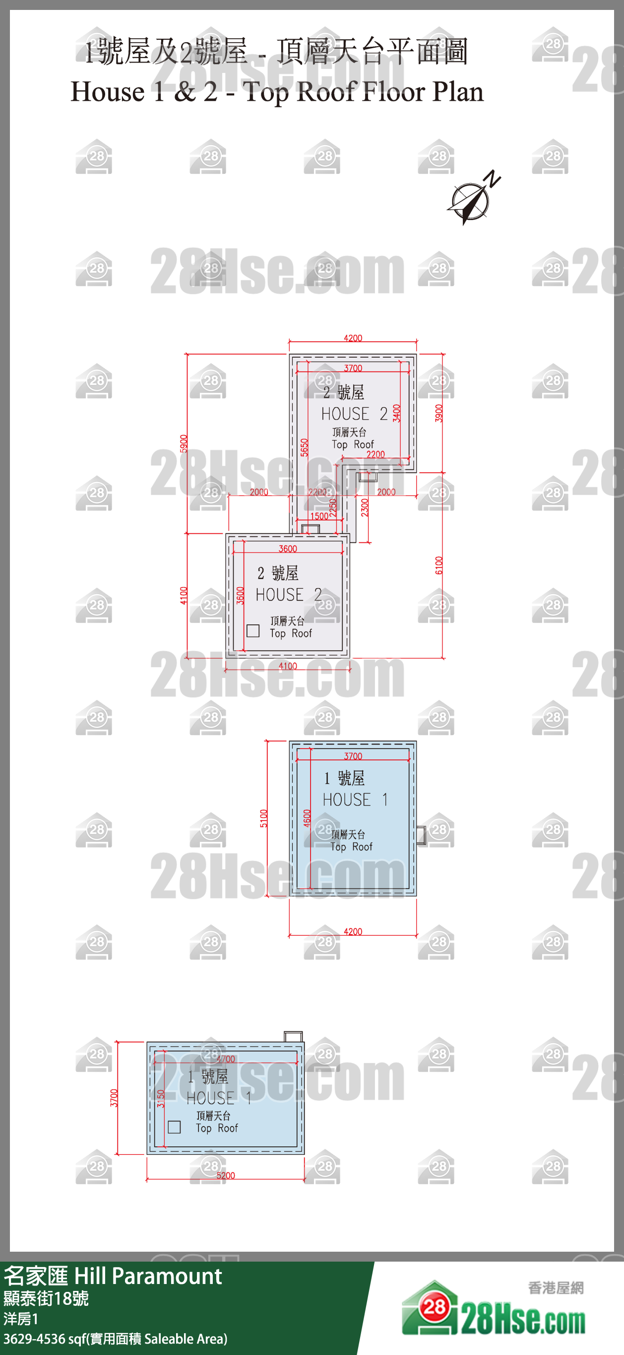 名家匯 獨立屋洋房1 平面圖