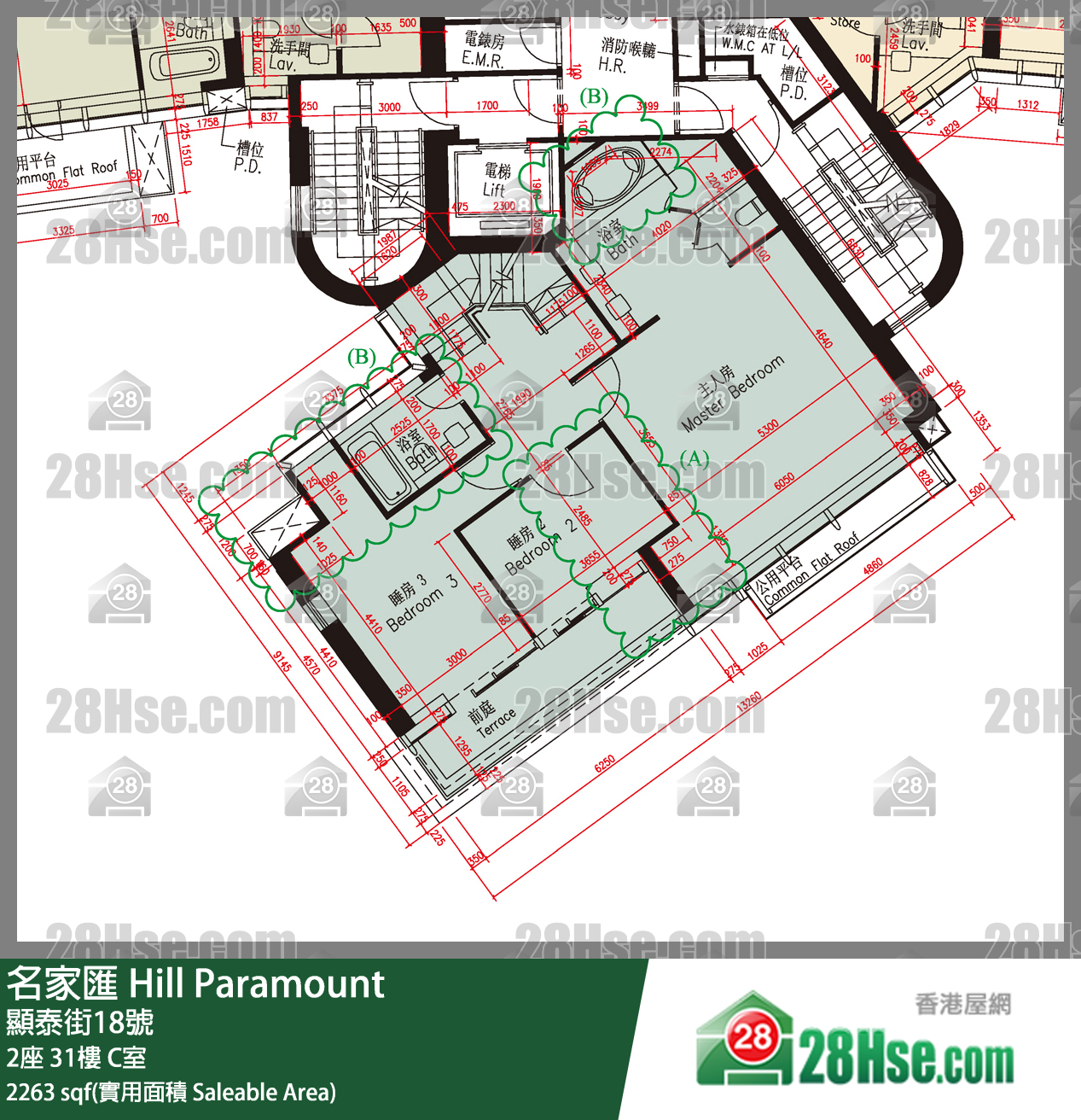 Hill Paramount Unit FloorPlan (Provided by 28Hse)