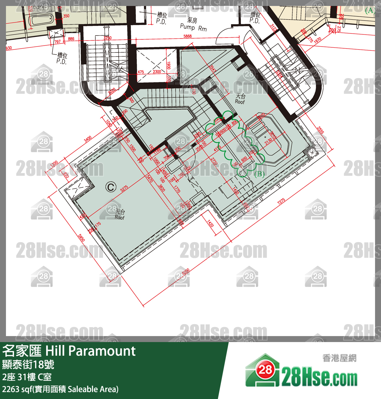 Hill Paramount Unit FloorPlan (Provided by 28Hse)