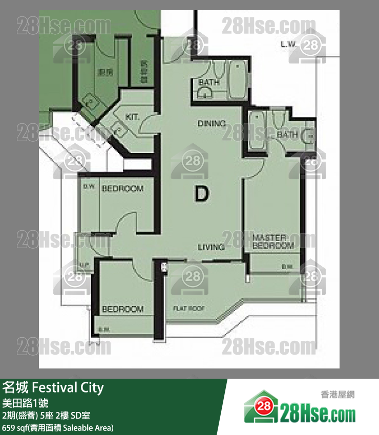 名城 2期(盛薈)5座2樓 SD室 平面圖