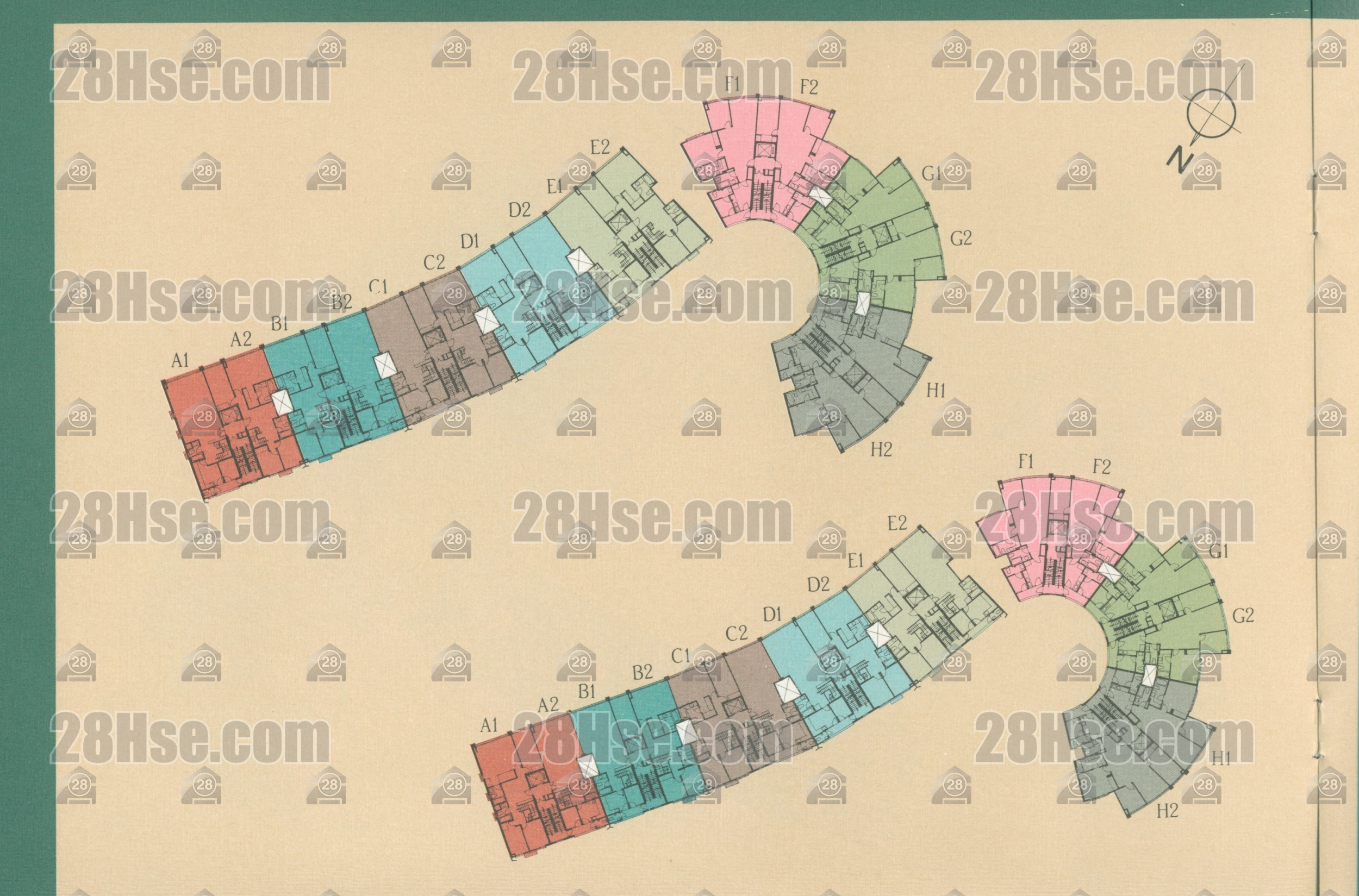 物业布局图 平面图