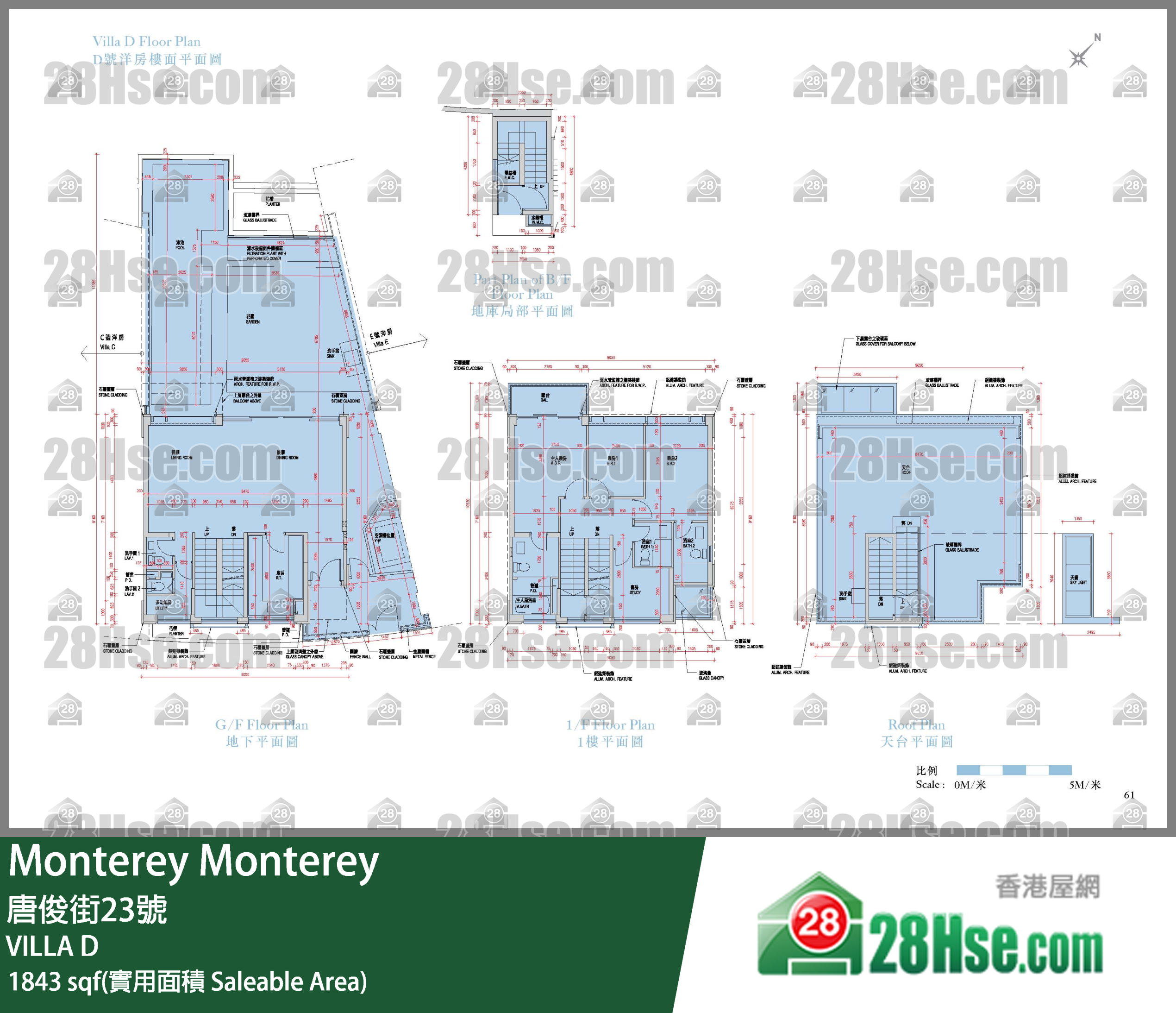Monterey, Villa D FloorPlan