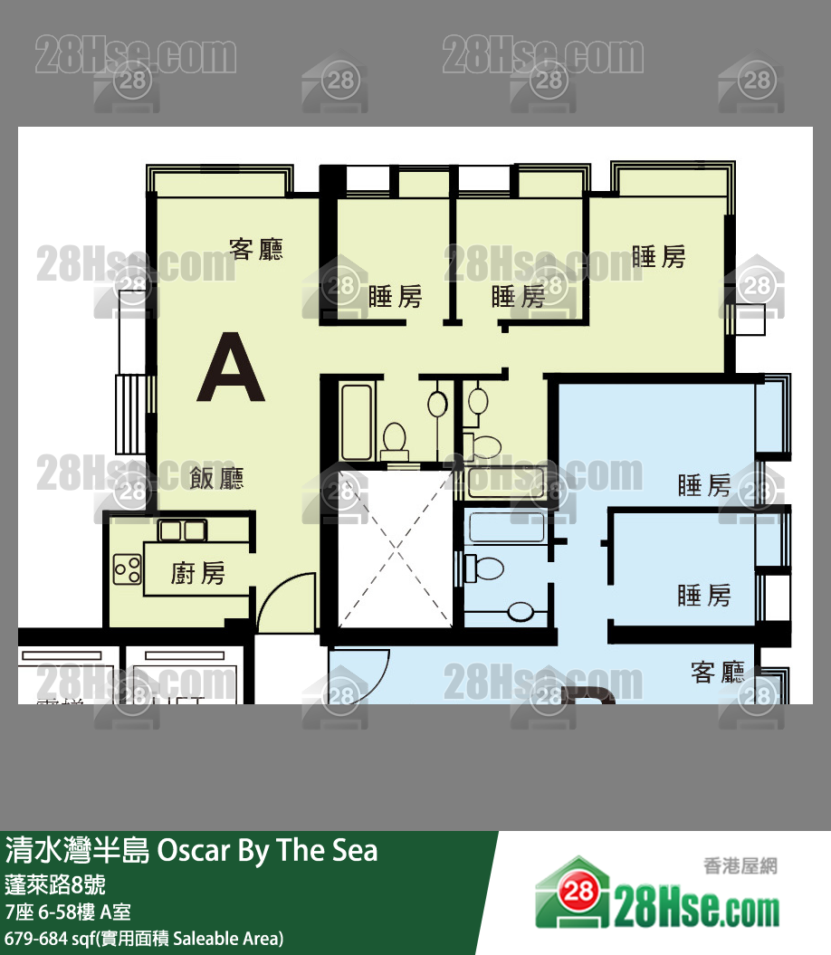 清水湾半岛 单位平面图(由 28Hse 提供)
