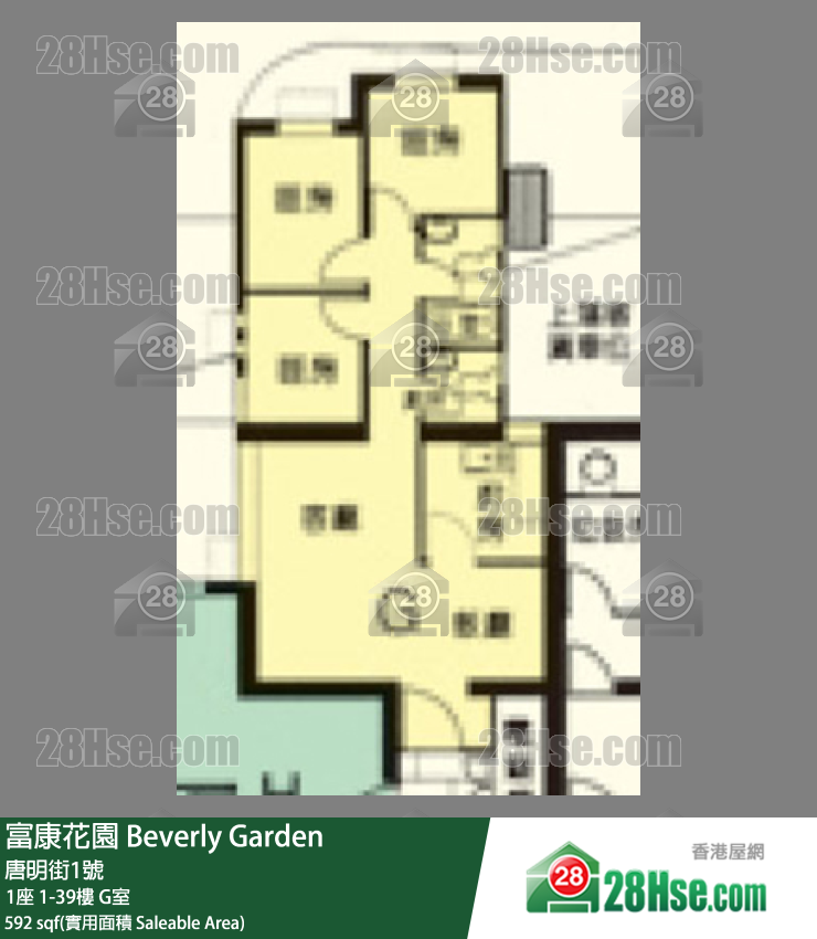 富康花園 1座29樓 G室 平面圖