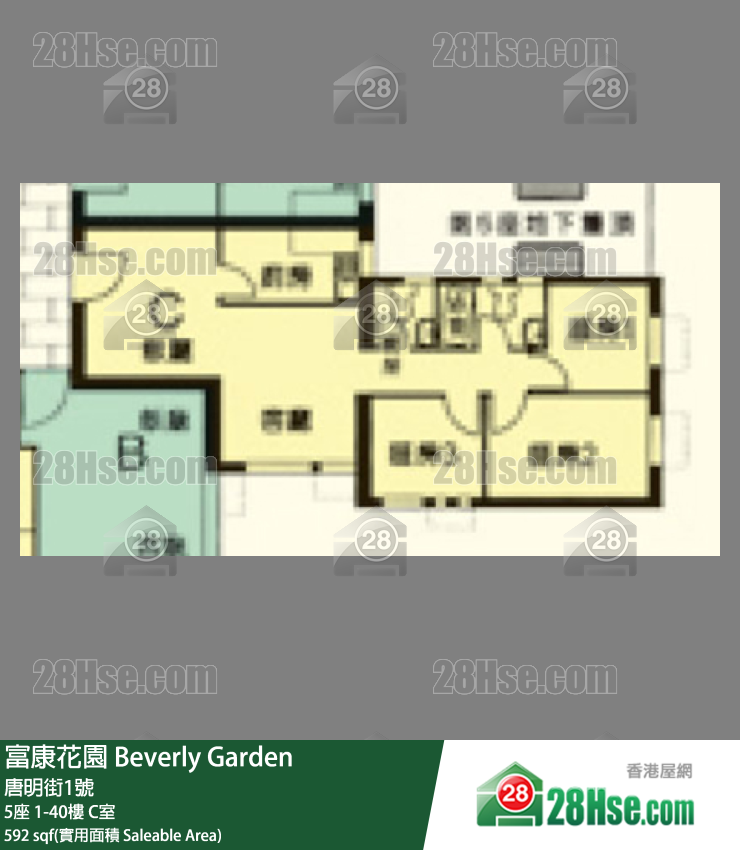 富康花園 5座30樓 C室 平面圖