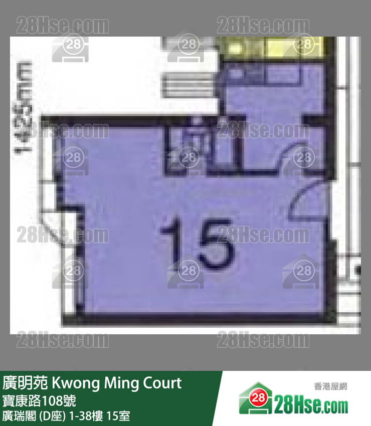 广明苑 单位平面图(由 28Hse 提供)