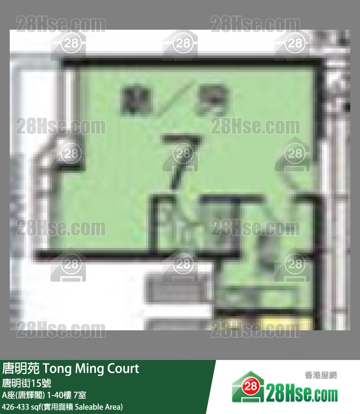 唐明苑 A座(唐輝閣)37樓 7室 平面圖