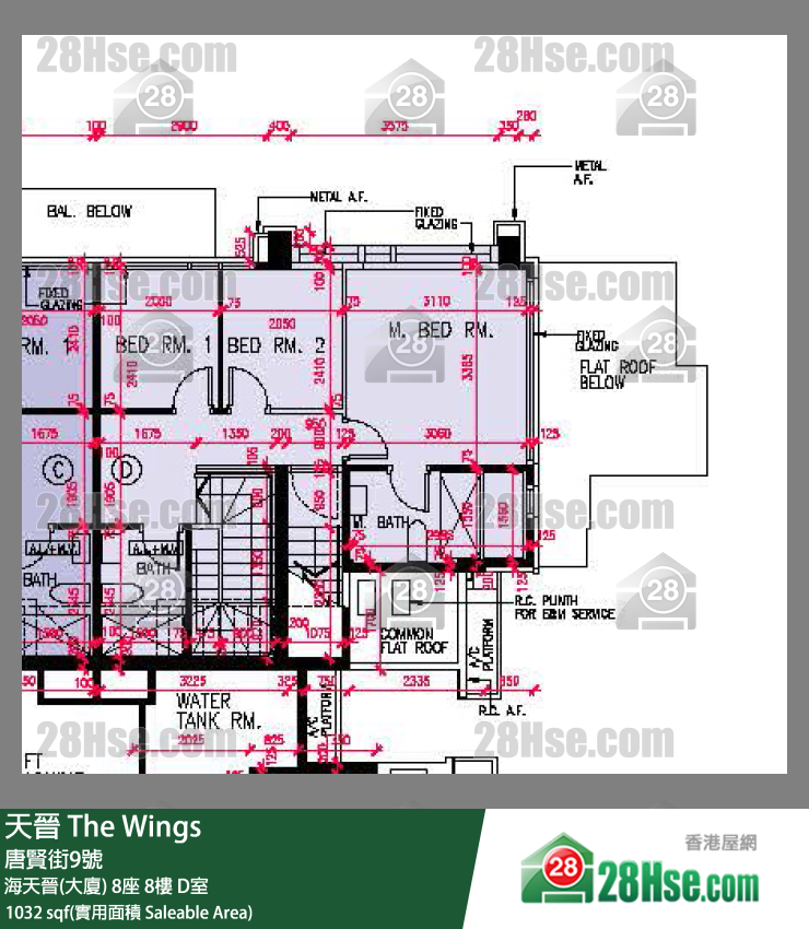 天晋 单位平面图(由 28Hse 提供)