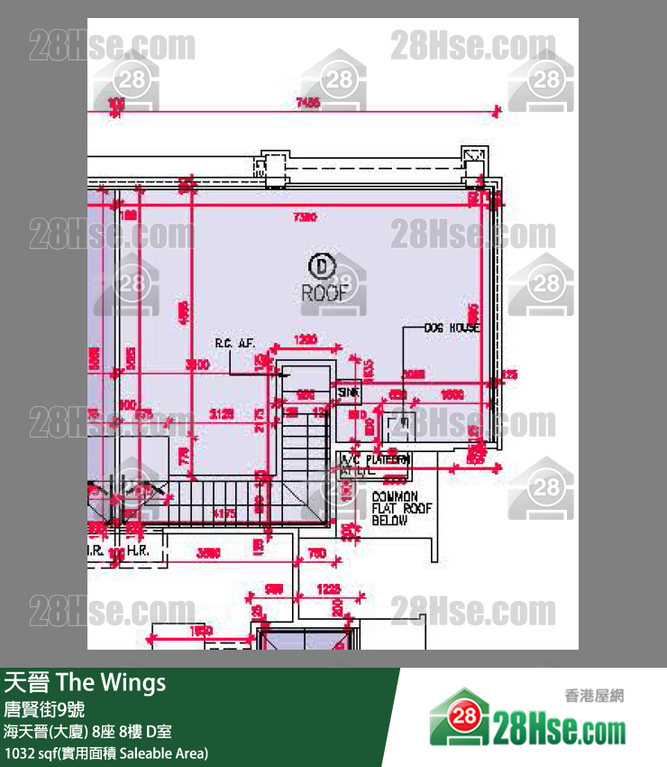 天晋 单位平面图(由 28Hse 提供)