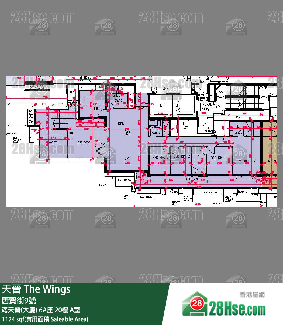 The Wings Unit FloorPlan (Provided by 28Hse)
