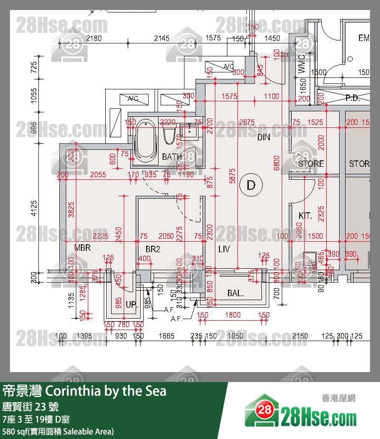 Corinthia By The Sea Unit FloorPlan (Provided by 28Hse)