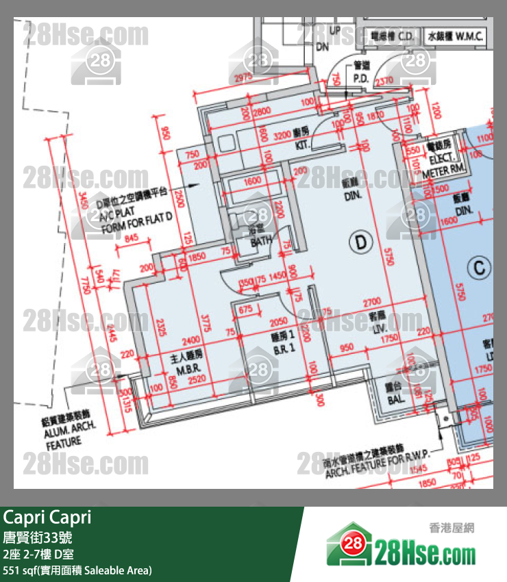 Capri Unit FloorPlan (Provided by 28Hse)