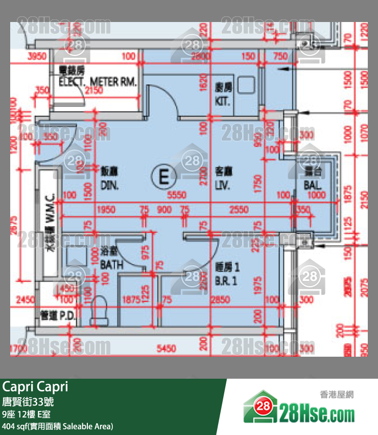 Capri Unit FloorPlan (Provided by 28Hse)