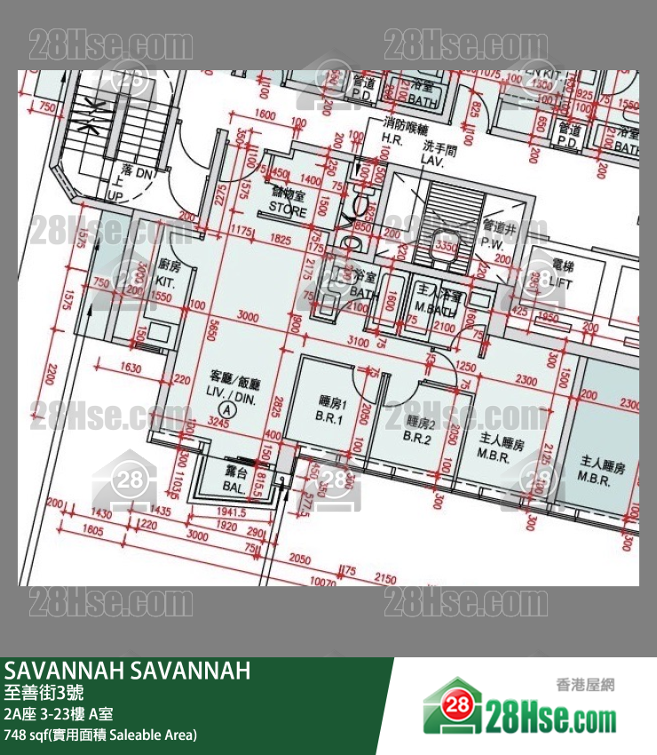 Savannah Unit FloorPlan (Provided by 28Hse)