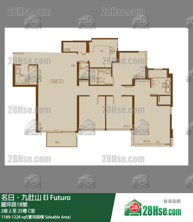 名日九肚山 单位平面图(由 28Hse 提供)
