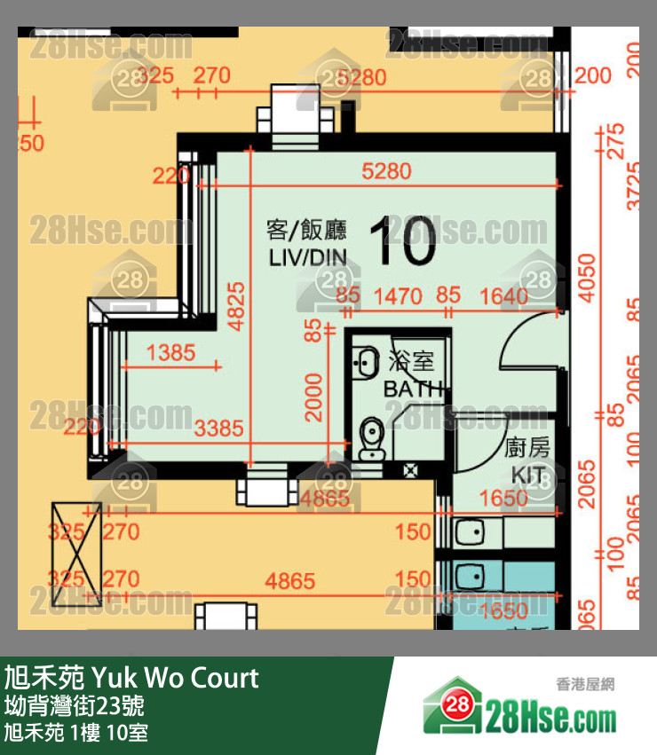 旭禾苑 旭禾苑 1楼 10室 平面图