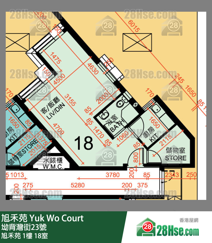 旭禾苑 旭禾苑 1樓 18室 平面圖