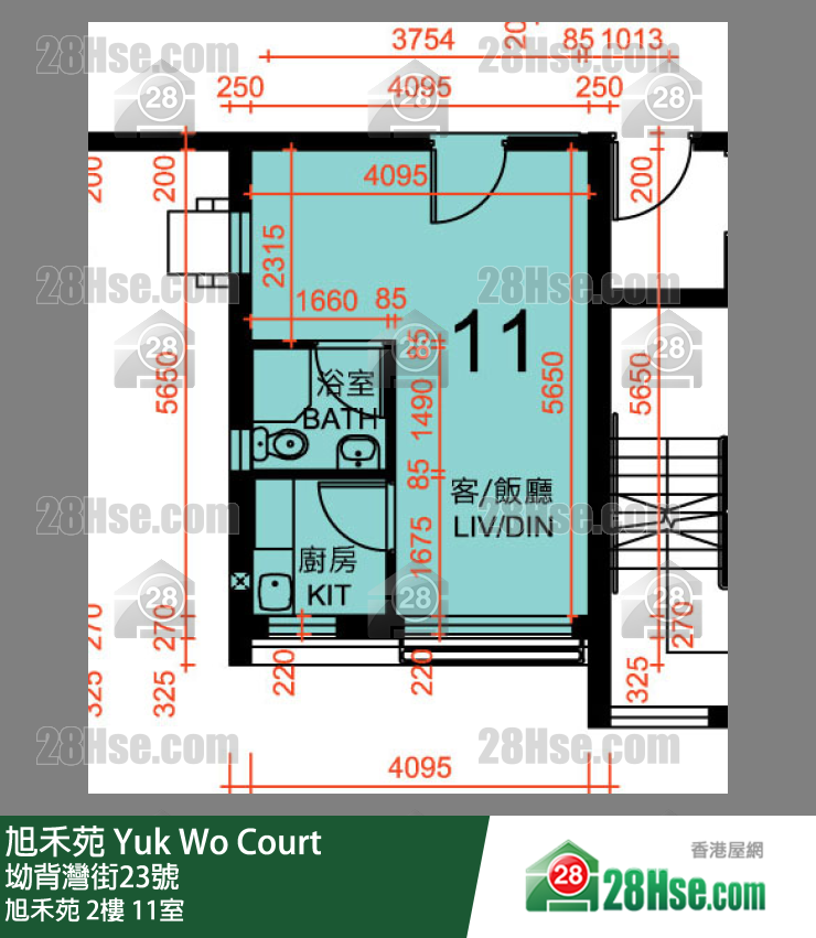 旭禾苑 旭禾苑 2樓 11室 平面圖