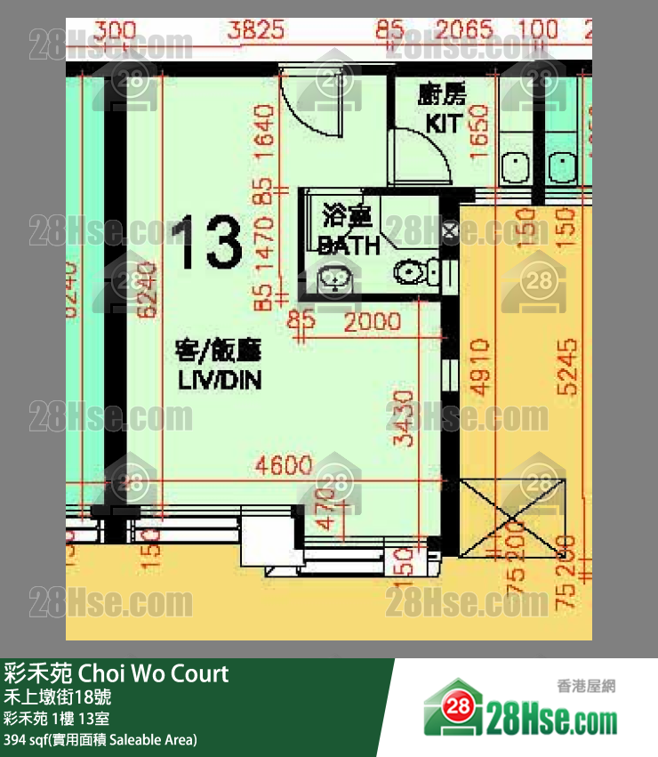 彩禾苑 彩禾苑 1楼 13室 平面图