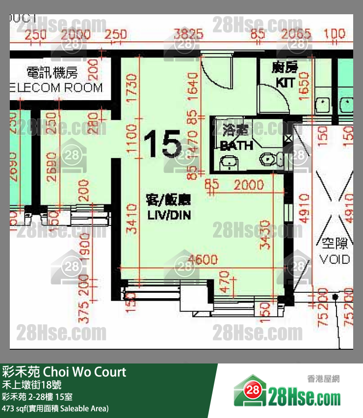 彩禾苑 彩禾苑 19樓 15室 平面圖
