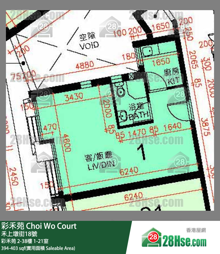 彩禾苑 彩禾苑 3樓 21室 平面圖